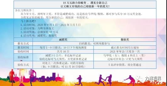 每年的长期运动奖励计划