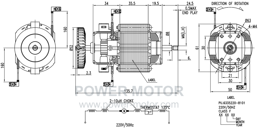 PU.6335 外形図 / 製品資料 1