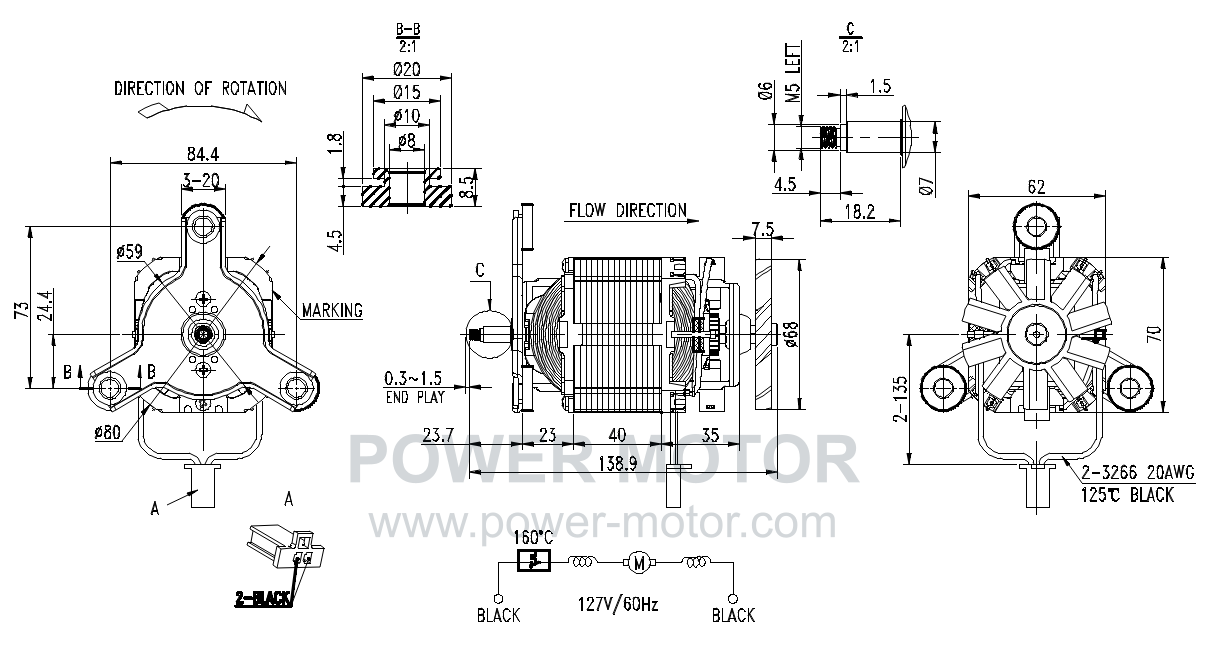 PU.8040 外形図 / 製品資料 1