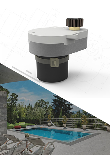 DC gearbox motor for swimming pool of water circulation processor