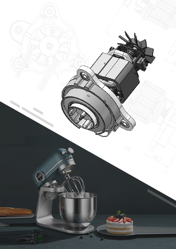 High Torque Mixer AC Universal Motor With Gearbox
