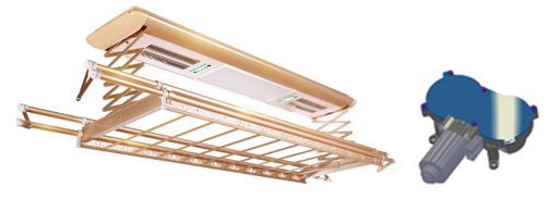 electric clothes drying rack motor