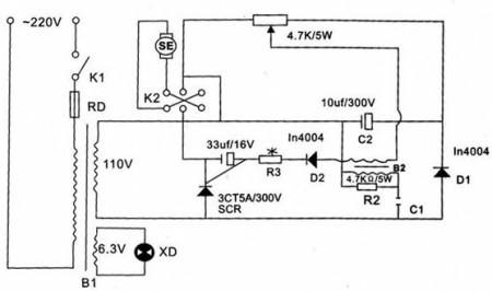 SCR speed regulation technology of AC motor