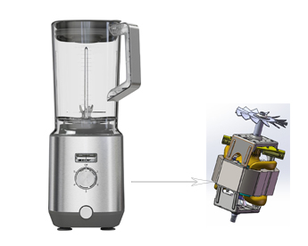 High-power mixer AC universal motor