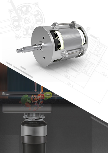 Kitchen Food Garbage Disposer Brushless DC Motor