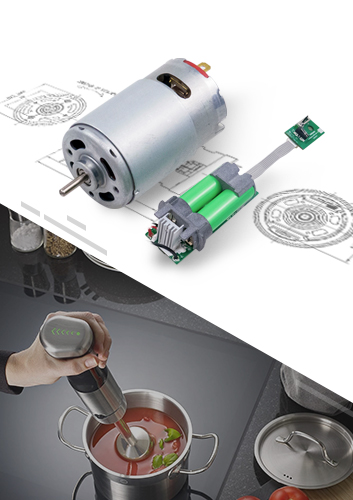 New cordless hand blender DC motor PT555PM series, 8V, Rechargeable with a battery pack