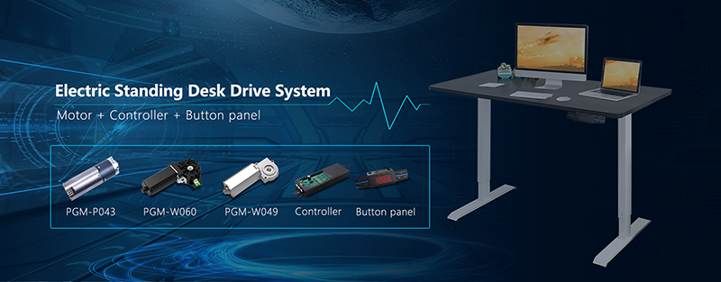 Electric Standing Adjustable Desk Motor Solution: Gearbox motor, controller, botton.jpg