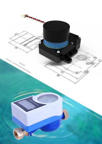 Waterproof smart water meter switch actuator motor 3.6V DC motor with precision gearbox PGM-36FP series