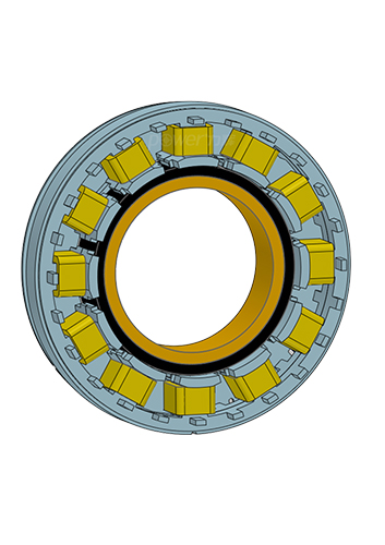 Frameless torque motor